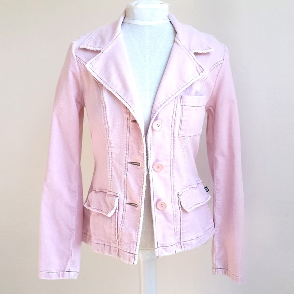 Z. Cavaricci Jackets & Blazers - Z Cavaricci Distressed Edge Corduroy Jacket